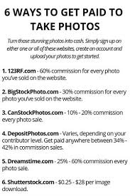 Ways To Get Paid To Take Photos Photography Jobs How To Get Money Money Making Hacks