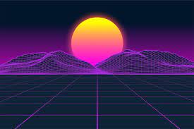 Vaporfuturism Otf Retrowave Font Vaporwave Wallpaper Vaporwave Photoshop Digital Background