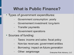Public accounting is when an accountant works with a range of clients, from individuals to corporations, and helps to prepare financial documents. Public Finance