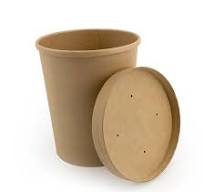 26 Oz. Kraft Paper Food Containers with Vented Lids, to Go ...