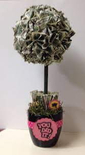 Money Tree I Made For My Nieces High School Graduation High School Grad Gifts Money Trees Graduation Party Themes