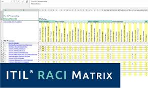 Excel matrix basically gives you the opportunity to organize all your data in a neat and organized fashion in sheet templates. Itil Roles It Process Wiki