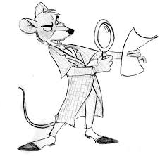 Free pokemon coloring pages detective. Basil Examine A Piece Of Paper In The Great Mouse Detective Coloring Page Coloring Sun