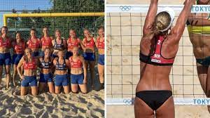 Handebol de praia nos jogos olímpicos de verão. Tokyo Olympics 2021 Bikini Scandal Norway Beach Handball Sexism Angola News