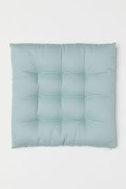 twill seat cushion light turquoise