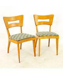 Depression to '50s (schiffer book for collectors) by donna s baker editor paperback $29.95. Heywood Wakefield Mid Century Maple Dog Bone Dining Chairs Pair