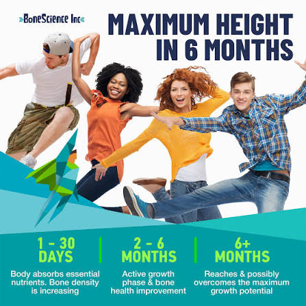 Mua BoneScience Inc Height Growth Maximizer - Growth Optimization Supplement for Teens & Young Adults – Bone & Development Support with Calcium, Vitamin D3, Zinc & Amino Acids – 2 Pack (60