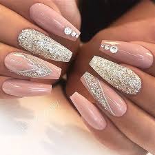 4 861 Likes 30 Comments Nail Inspo Theglitternail On Instagram Picture And Nail Design By Beautybysilv Nails Prom Nails Long Acrylic Nails