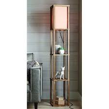 Better Homes And Gardens Crossmill Shelf Floor Lamp Walmart Com Floor Lamp With Shelves Floor Lamp Cheap Floor Lamps
