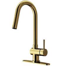 The faucet is under a lifetime limited warranty. Modern Gold Kitchen Faucets Allmodern