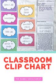 Classroom Clip Charts The Bubbly Behaviorist