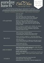 The atmosphere is great and with some of the new remodeling the place looks really good on the inside. Today S Menu A Fine Dining Sunday Eala Bhan Restaurant Facebook