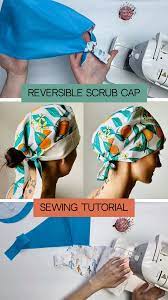 Diy Scrub Hat Sewing Pattern Scrub Cap No Elastic Sew Instructions Easy To Sew Women Surgical Video In 2021 Hat Patterns To Sew Diy Sewing Clothes Sewing Projects Clothes