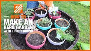 Herb Gardening With Thrift Diving The Home Depot Kids Workshops Youtube Herb Garden Herbs Kids Workshop
