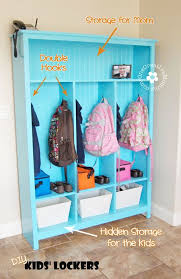 It brightens up my kitchen, and i can't wait to add more color. Make Your Own Storage Lockers Perfect For Kids Onecreativemommy Com Locker Storage Diy Storage Kids Locker