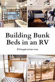 Many people use bunk beds if they have children, as they tend to be smaller and shorter than standard beds. 12 Rv S With Custom Built Bunk Beds Added Rv Inspiration