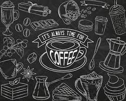 Chalkboard Coffee Vector Pack Coffee Shop Bakery Cafe Clipart Latte Cappuccino Espresso Sweets Clipart Coffee Coffee Vector Coffee Shop Coffee Stickers
