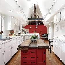 12 Inspiring Kitchen Island Ideas Red And White Kitchen Red Kitchen Walls Kitchen Cabinet Design