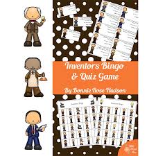 Do you know the secrets of sewing? Inventors Bingo And Quiz Game Writebonnierose Com