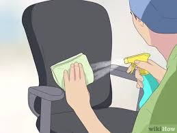 Remove the spills and stains with a damp towel. How To Clean An Office Chair With Pictures Wikihow