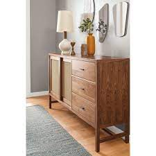 This sideboard sports mirrored doors with decorative fretwork accents, adding a pop of french country style to your dining room or living room. Room Board Berkeley Storage Cabinets Entryway Furniture Modern Entryway Furniture