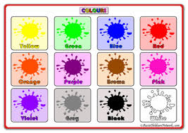 Colours Posters Printable Colour Charts For Kids Charts For Kids Color Chart Posters Printable