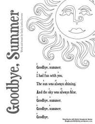 Goodbye Summer An Illustrated Song By Eleg For Sbwe Just Lyrics Goodbye Summer Songs