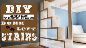 With the right tools, you can build a loft bed yourself. Diy Bunk Loft Bed Stairs Youtube