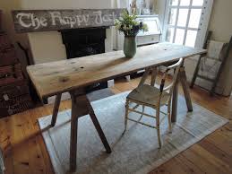 Add some classic country charm to your dining room with this rustic dining table. A Handmade Cottage Diy Rustic Scandi Chic Farmhouse Trestle Table