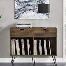 Novogratz turntable stand with drawers. Novogratz Turntable Concord Turntable Stand Wood White 45 7 X 52 57 X 86 6 Cm Amazon De Kuche Haushalt