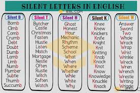 But let's not forget those who crushed english since elementary days. Words With Silent Letters From A Z With Pronunciation Video 7esl