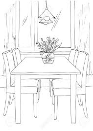 Dining room w design 257 likes | 14k downloads. Part Of The Dining Room Table And Chairs Near The Window On Royalty Free Cliparts Vectors And Stock Illustration Image 78189929