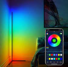 This rgb floor lamp is eye catching, sentimental, relaxing, leisure, very soft and best to provide soft ambience during watching tv or having a chat. Buy Borayhome Led Rgb Corner Floor Lamp Color Changing Lamp With App Control Smart Minimal Floor Lamp 60 Tall Dimmable Standing Lamp Ambient Mood Night Light For Living Room Bedroom Party