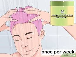 Drape an old towel around your child's shoulders to protect their clothes. 5 Ways To Dye Your Hair Pink Wikihow