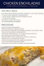 Simple Chicken Enchiladas Recipe Simple Purposeful Living Chicken Enchilada Recipe Chicken Enchiladas Easy Enchilada Recipes