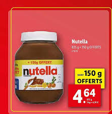 Offre Nutella Chez Lidl