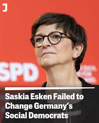 German Social Democrat leader Saskia Esken was elected in 2019 promising to  return the 150-year-old party to its roots. Her quest to change this  establishment party was likely doomed all along —