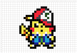 Pixel art facile et rapide meilleur de image licorne the. Pikachu Pokemon Pixel Art