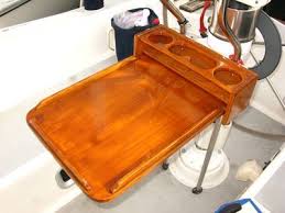 Homemade Teak Cockpit Table Boat Table Waterless Car Wash Teak