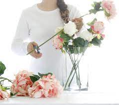 How to arrange artificial flowers in a tall vase. Acrylic Water Faux Flower Centerpiece Acrylic Water Arrangement Resin Diy Afloral Com