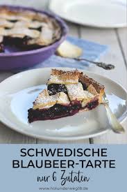 Schwedischer Blaubeerkuchen Einfaches Kuchenrezept Mit Murbeteig Rezept Blaubeerkuchen Heidelbeeren Kuchen Kuchen Rezepte
