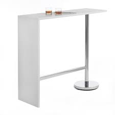 table haute de bar ricardo blanc table haute decoration blanc table bar cuisine