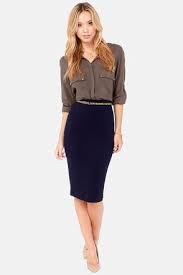 Getting Haute In Here Navy Blue Pencil Skirt Fashion Navy Blue Pencil Skirt Fashion Clothes Women