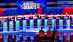 Image result for democrat debate raising hands