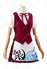 銀魂 かふぇあんどばー万事屋銀ちゃん 神楽 ウエイター コスプレ衣装 - Costowns