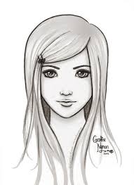 Awesome Drawings That Are Easy To Draw Just A Simple Drawing Of A More Easy People Drawings Cool Drawings Pencil Drawings Of Girls