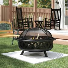 Outdoor gas fire pits offer a unique centerpiece for your favorite outdoor space. 36 Inch Wood Burning Fire Pit Wayfair