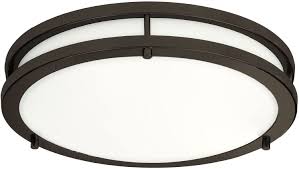 A ceiling mounted light fixture is primarily designed to provide general illumination. Amazon Com Lb72121 Led Flush Mount Ceiling Light 12 Inch 15w 150w Equivalent Dimmable 1200lm 4000k Cool White Oil Rubbed Bronze Round Lighting Fixture For Kitchen Hallway Bathroom Stairwell Home Improvement