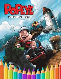 Enjoy coloring all of popeye. Popeye Coloring Book Stress Relief Popeye Coloring Books For Kid And Adult A Creative Gift Fanta Koehler 9798699694327 Amazon Com Books