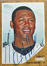 Hanley Ramirez Signed 2011 Topps Heritage Baseball Card